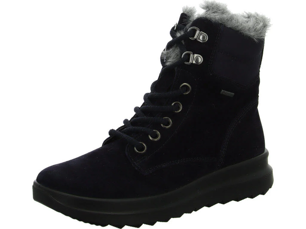 Legero Damen Schnürstiefel warm 2-000351-8000 Dreamer ocaen (blau) H (weit)