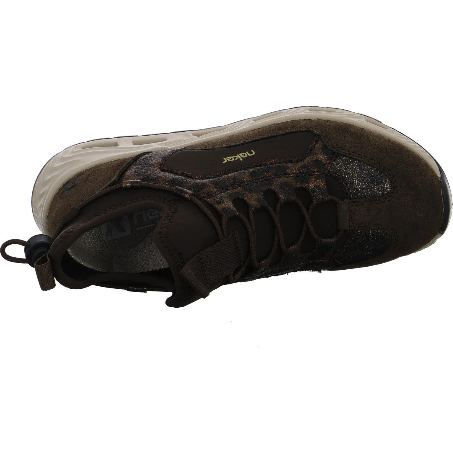 Rieker Damen Slipper M8510-25 M8510 erde/bronze/antik/braun G (weit)