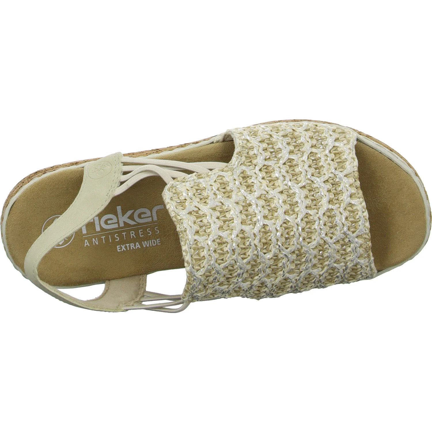 Element 8 von 8 (Bild) – Rieker Damen Sandalen 62741-60 62741 beige-silber/cliff H (weit)