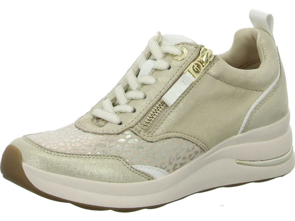 Tamaris Comfort Damen Schnürschuhe 8-83714-43/404 8-83714-43 beige glam weit