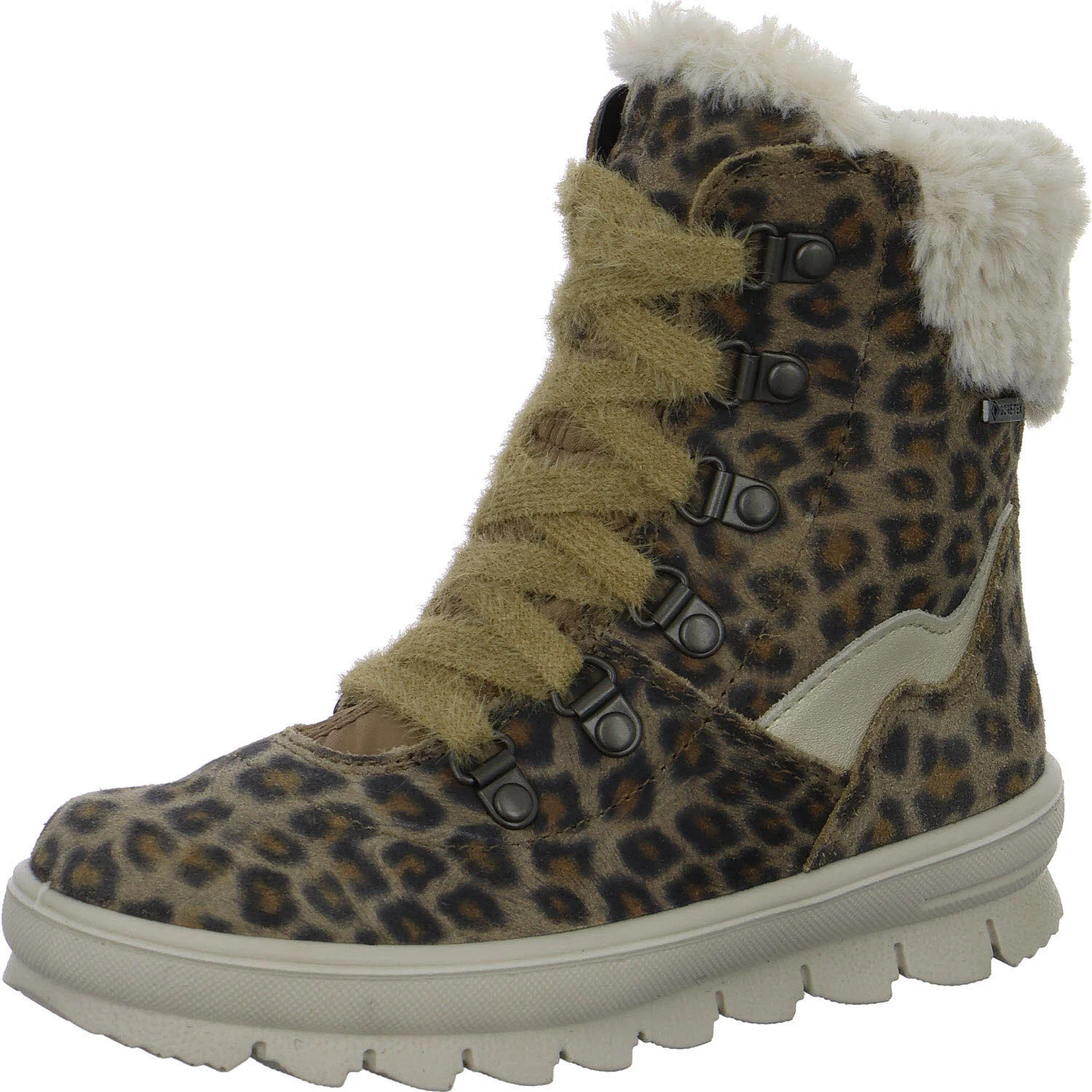 Superfit Kinder Schnürstiefel 1-000220-3000 Flavia braun/gold WMS mittel