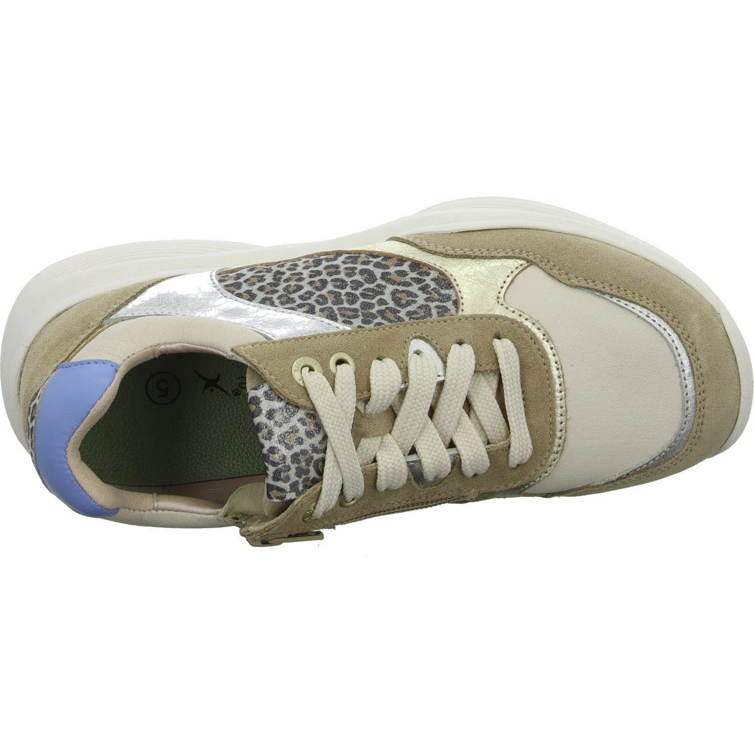 Xsensible Damen Schnürschuhe 32009.3/505-HX SWX27 taupe fantasy HX (weit)