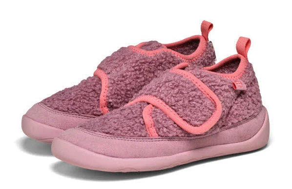 Affenzahn Kinder Hausschuhe 01492-40176 Hausschuh Vegan Fleecy Otter pink,lila normal