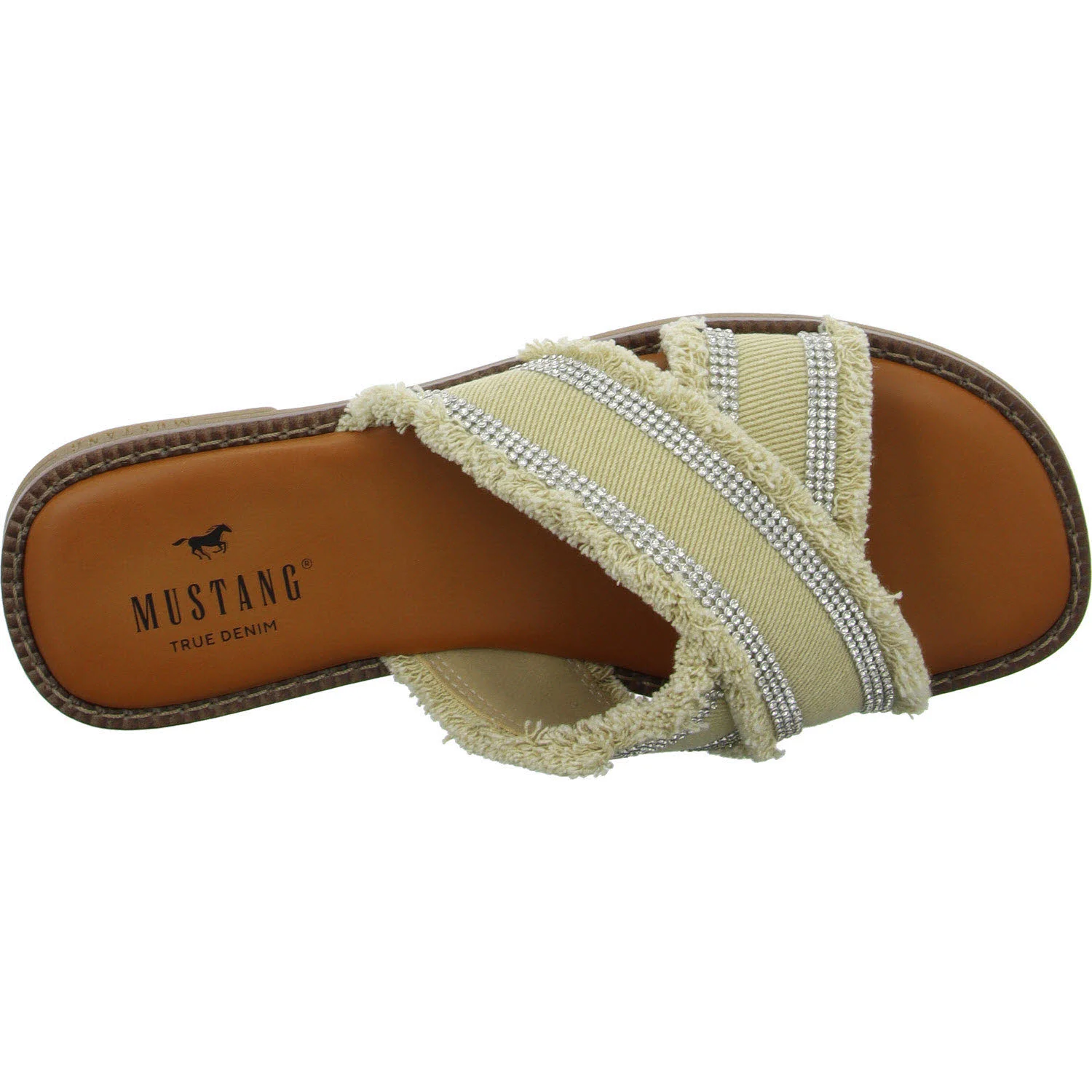 Mustang Damen Pantoletten 1519705-429 1519705 jeansbeige normal