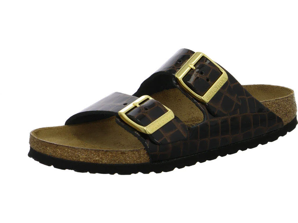 BIRKENSTOCK Pantoletten 1032864 Arizona Soft Footbed black schmal