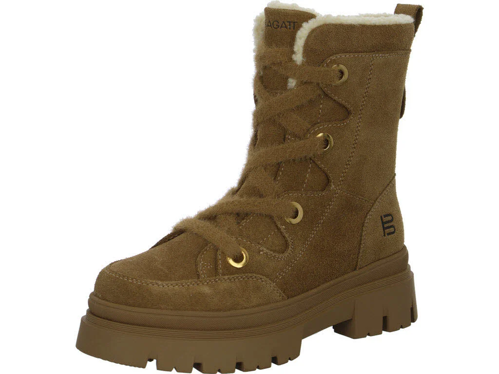TT.Bagatt Damen Schnürstiefel warm D31AYD321400-6052 D31AYD321400 brown/beige normal