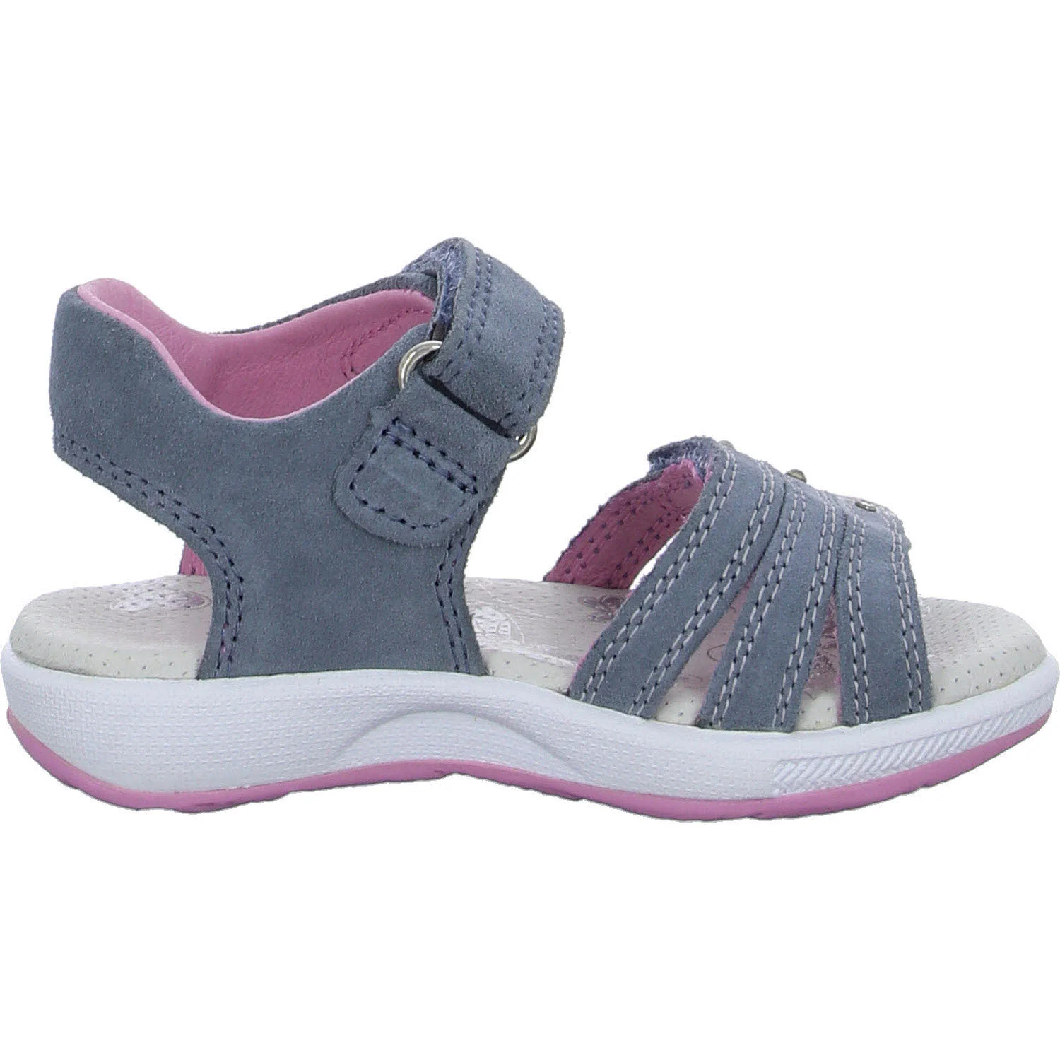 Element 7 von 8 (Bild) – Superfit Kinder Sandalen 1-006137-8020 Emily blau/rosa WMS mittel