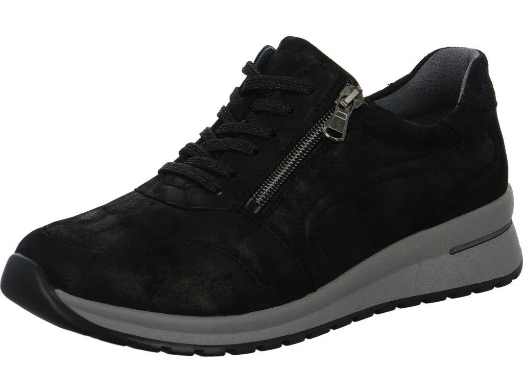Waldläufer Damen Schnürschuhe 928002-192/001 H-Inessa schwarz H (weit)