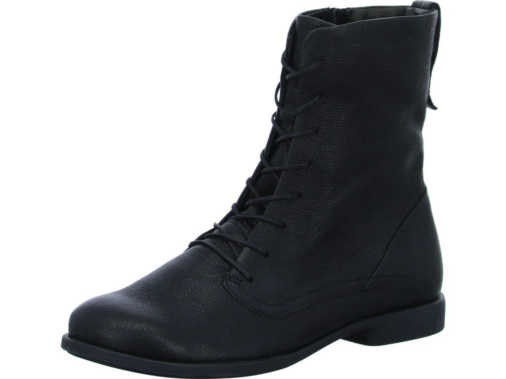 Think Damen Schnürstiefel 3-000034-0010 Agrat schwarz F 1/2 (normal)