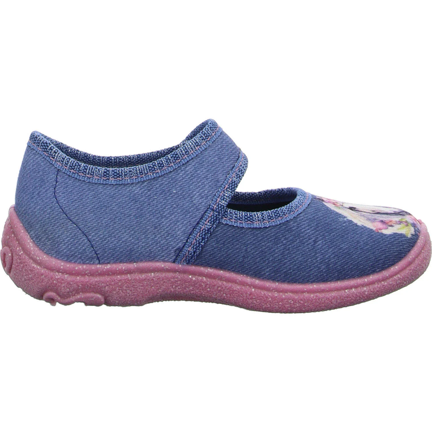 Superfit Kinder Hausschuhe 1-800288-8060 Belinda blau WMS mittel