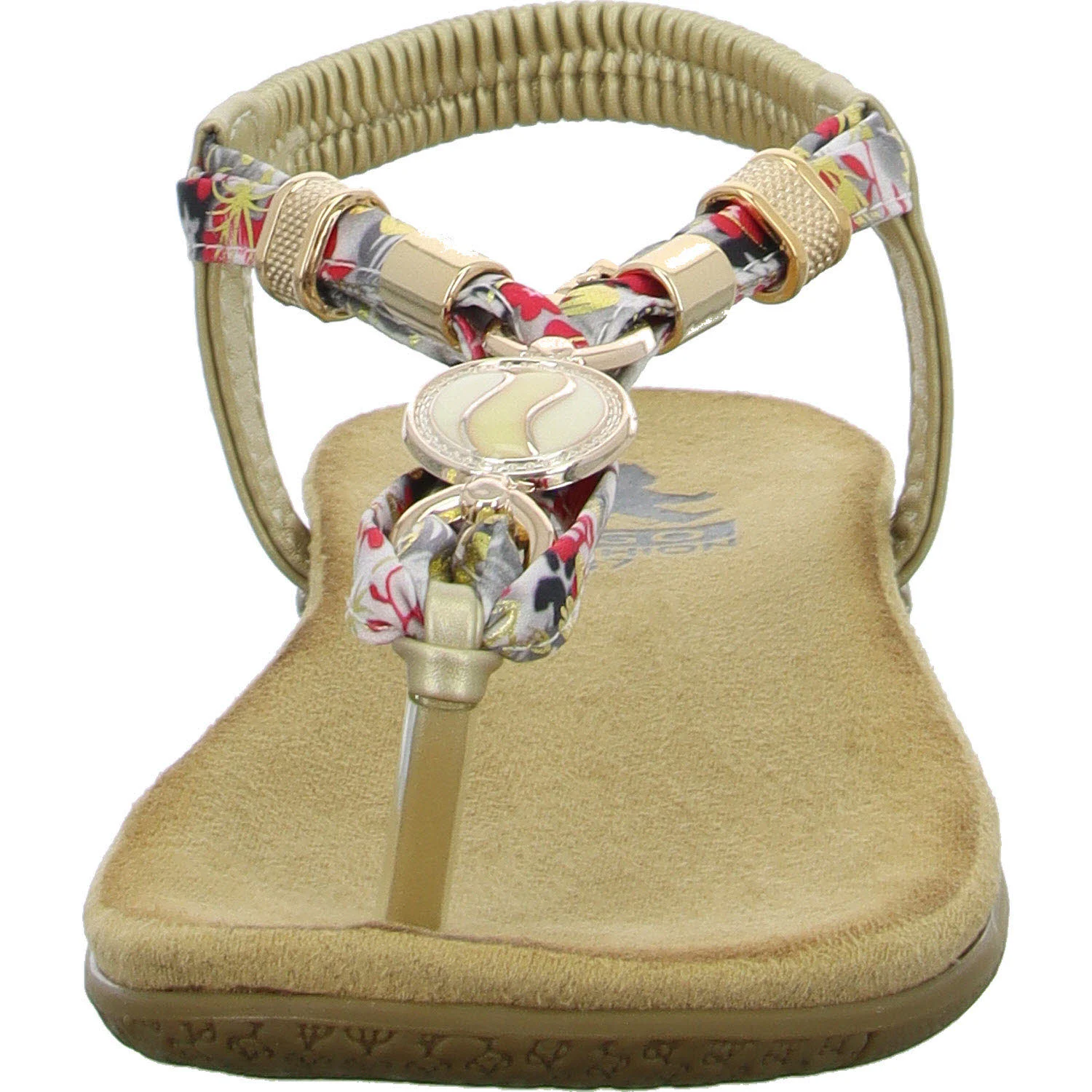 2go Fashion Damen Sandalen 8018805-512 8018805 rot/gold normal