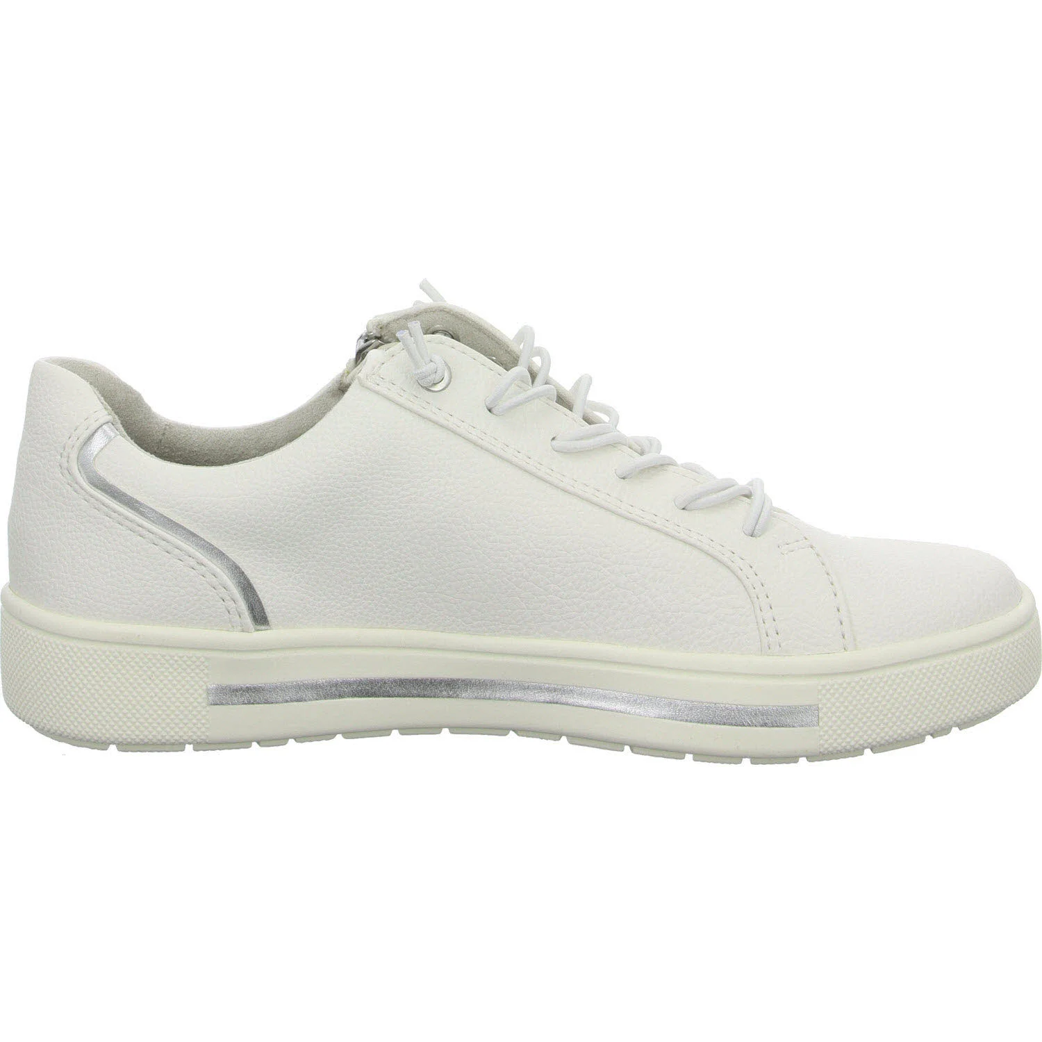 Element 7 von 8 (Bild) – Jana Damen Slipper 8-23660-42/191 8-23660-42 white/silver H (weit)