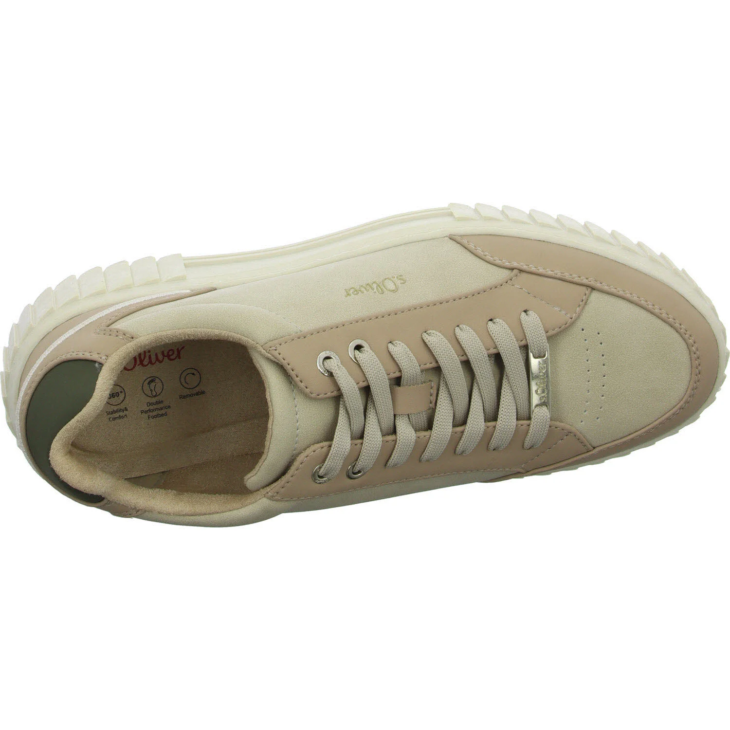 s.Oliver Damen Schnürschuhe 5-23662-43/410 5-23662-43 beige comb normal