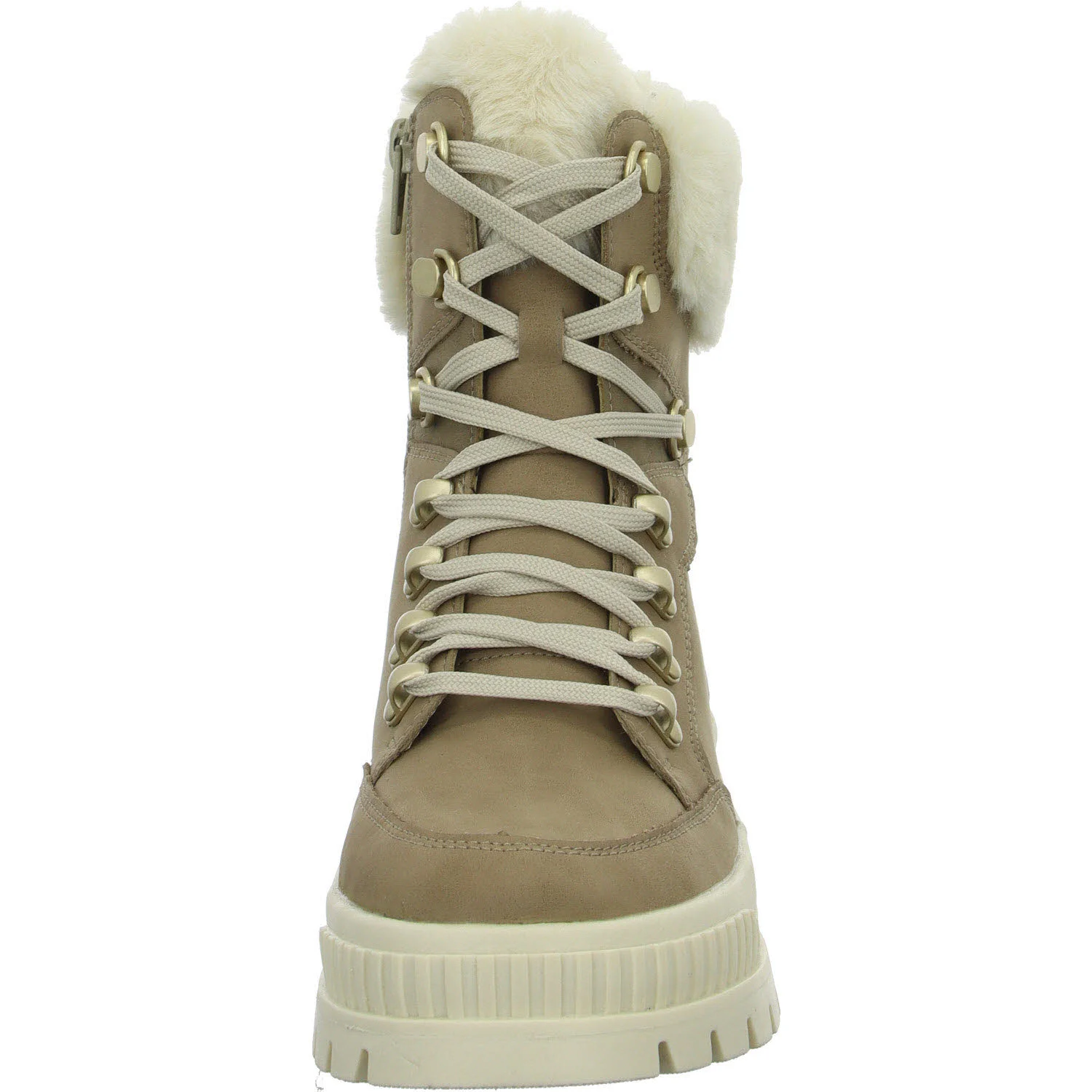 Rieker Damen Schnürstiefel warm W2174-20 W2174 camel/cotton/fango G (weit)