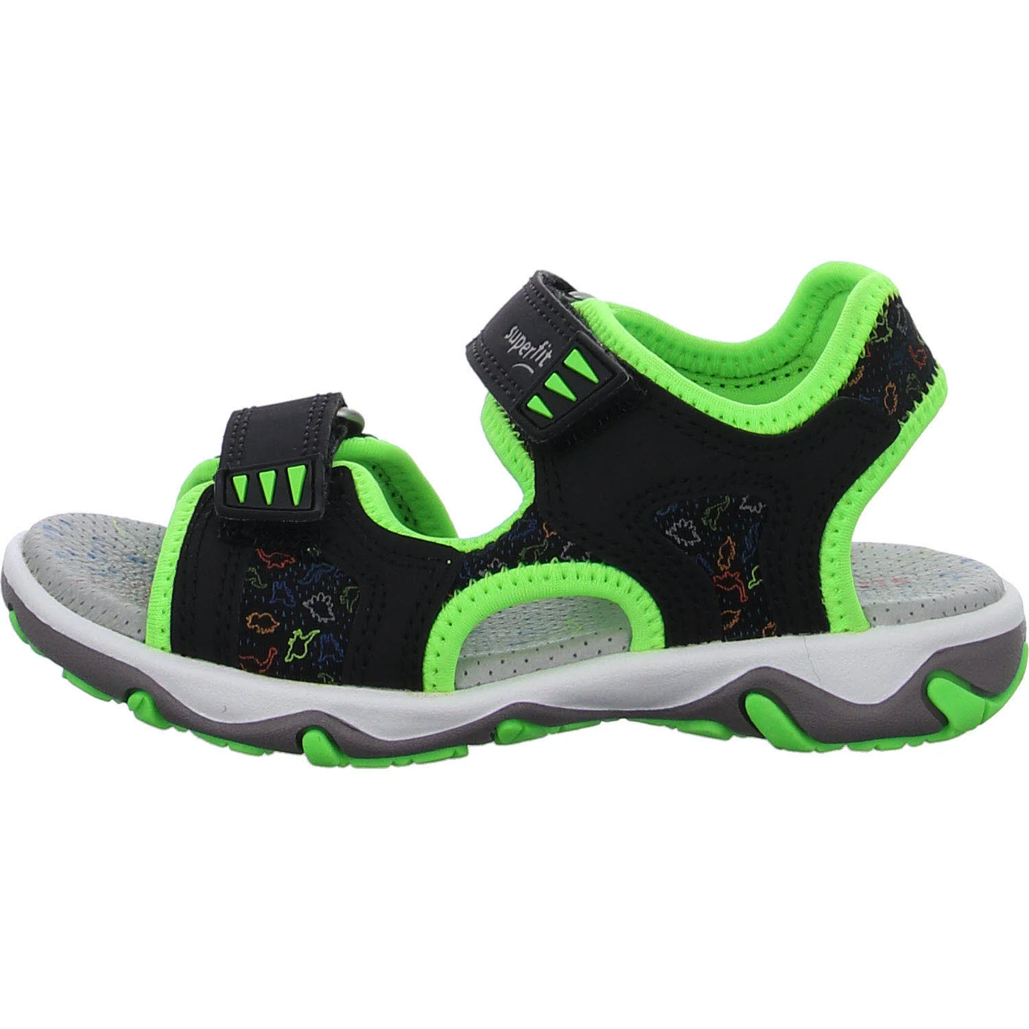 Element 5 von 6 (Bild) – Superfit Kinder Sandalen 1-009472-0000 Mike 3.0 schwarz/hellgrün WMS mittel