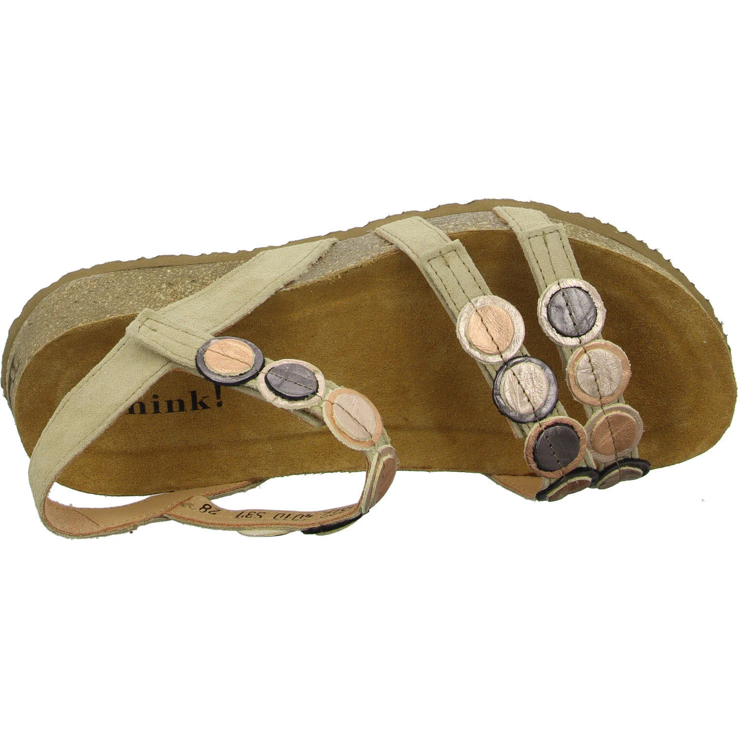 Think Damen Sandalen 3-000322-4010 Koak iced coffee/kombi F 1/2 (normal)