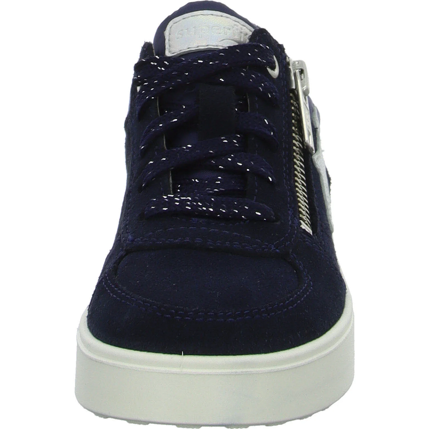 Superfit Kinder Halbschuhe zum Schnüren 1-000802-8020 Stella blau/silber WMS mittel