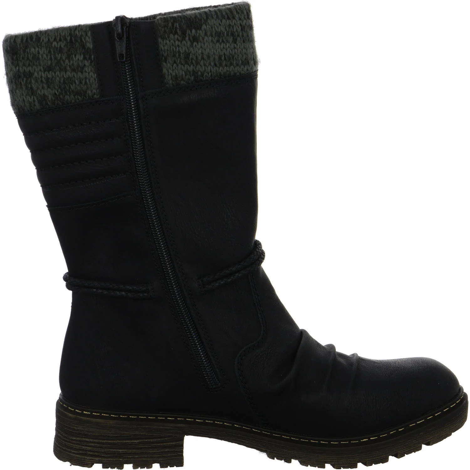 Rieker Damen Stiefelette warm Z4755-00 Z4755 schwarz/anthrazit F (normal)