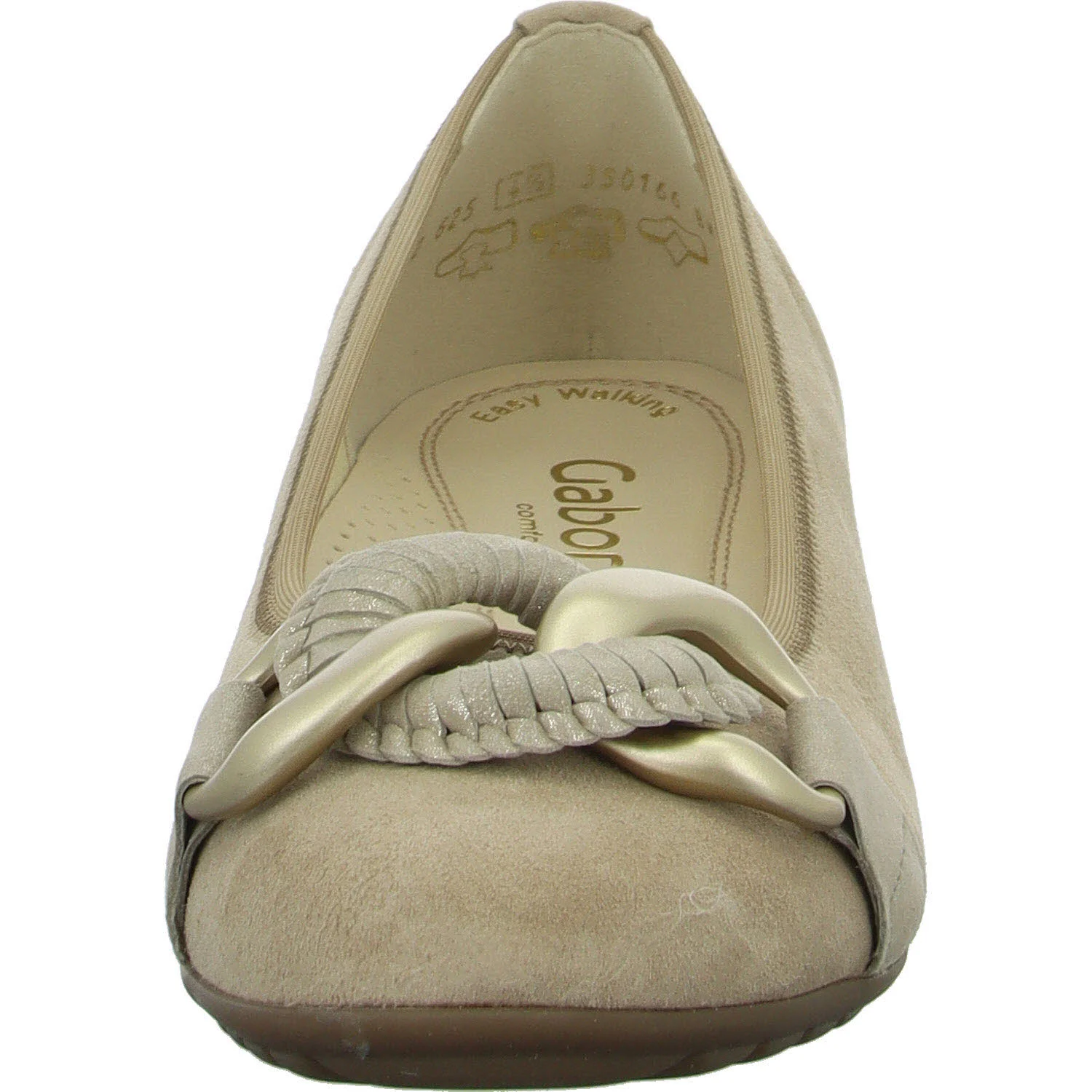 Element 3 von 8 (Bild) – Gabor Damen Ballerina 82.625.30 82.625 sand (goldmatt+OBL) G (normal)