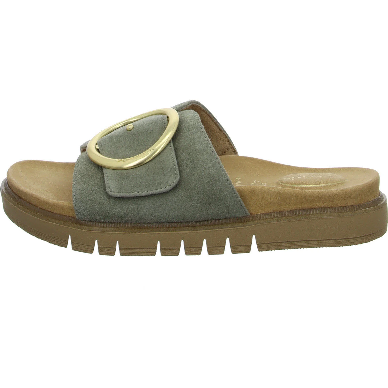 Tamaris Comfort Damen Pantoletten 8-87106-42/701 8-87106-42 sage normal