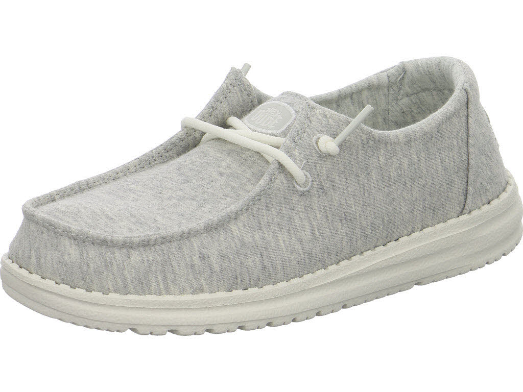heydude Damen Slipper HD45434-007 Wendy Stretch Jersey light grey weit