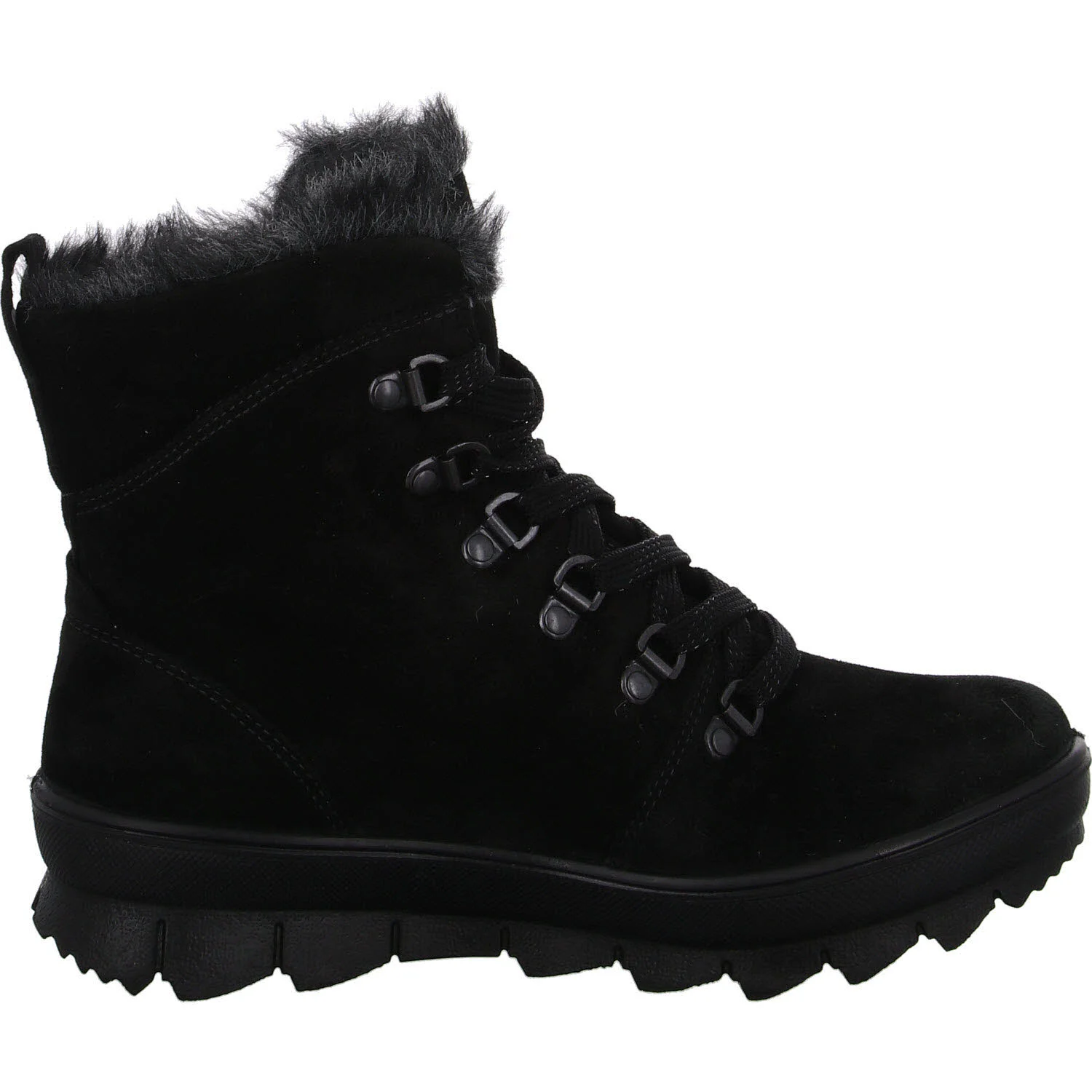 Legero Damen Schnürstiefel warm 2-000503-0000 Novara schwarz (schwarz) G (normal)