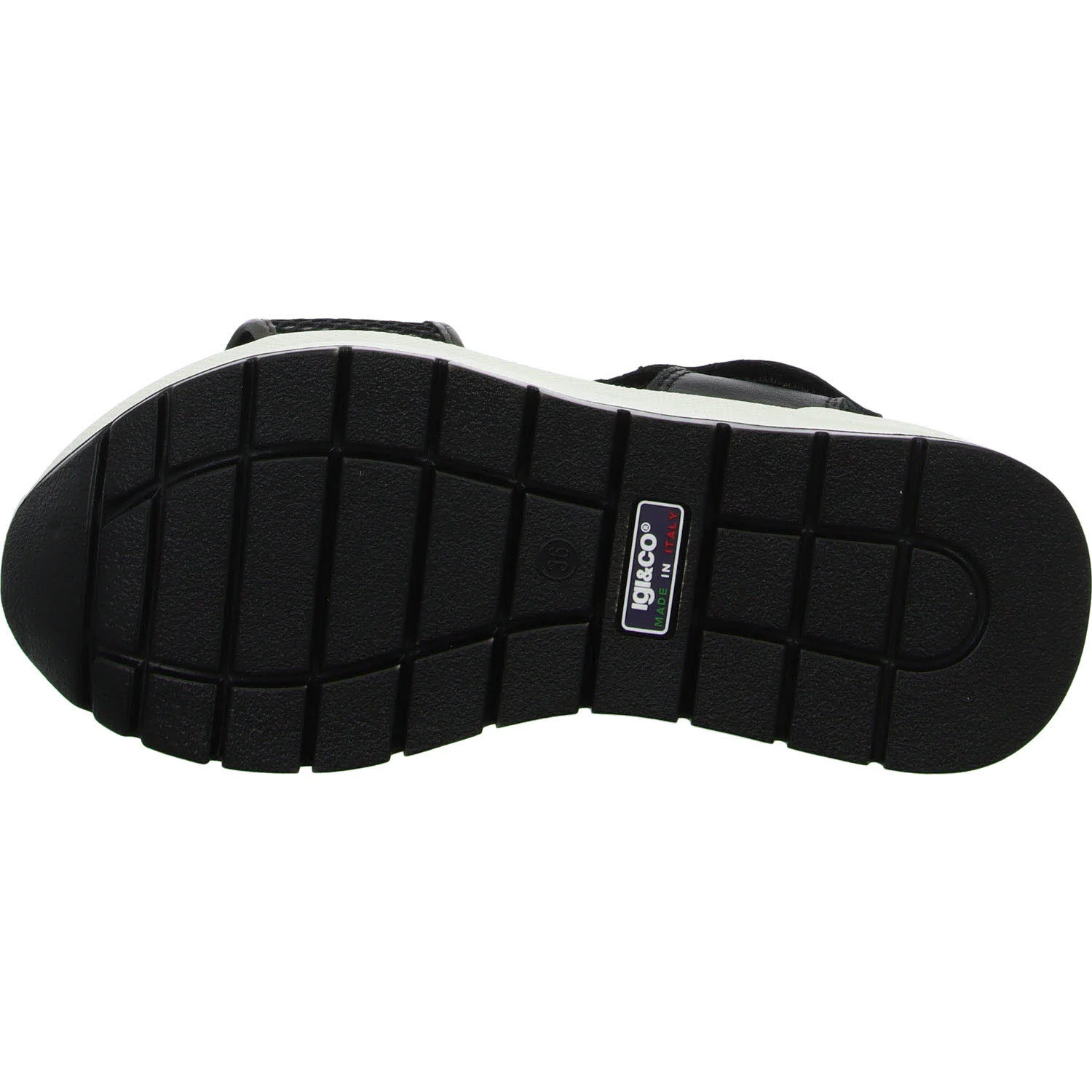 IGI&Co Damen Sandalen 7677500/57359 D.SIRENA nero/nero-c.fuc normal