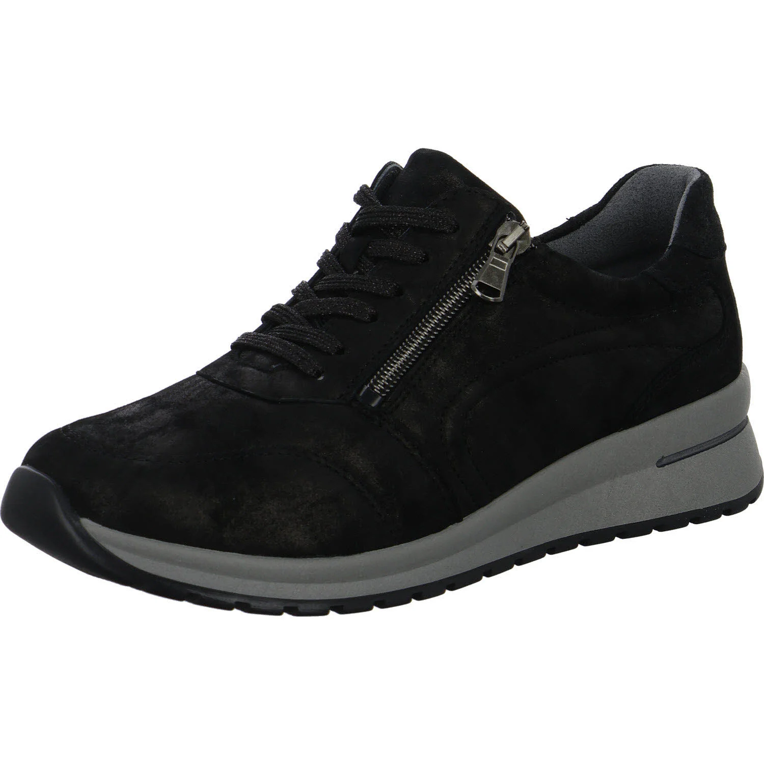 Waldläufer Damen Schnürschuhe 928002-192/001 H-Inessa schwarz H (weit)