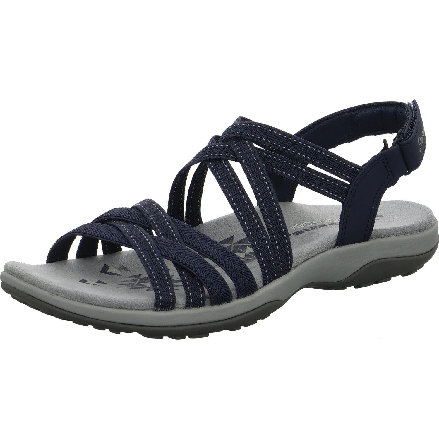 Skechers Damen Sandalen 163571 NVY Reggae Slim - Summer Getaway navy normal