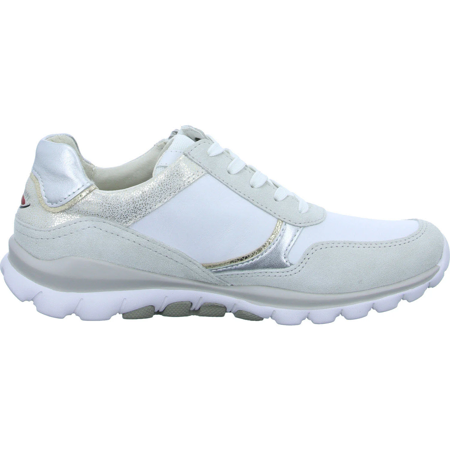 Element 7 von 8 (Bild) – Gabor Rollingsoft Damen Schnürschuhe 46.967.51 46.967 weiss/white/silber G (normal)