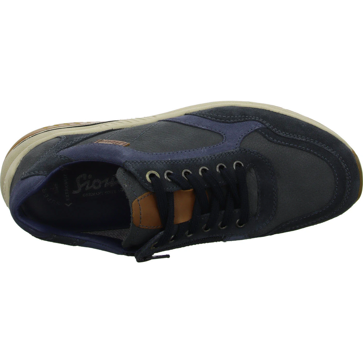 Sioux Herren Schnürschuhe 12435 Turibio-713-J deepblue/indac/zaffir J (extra weit)
