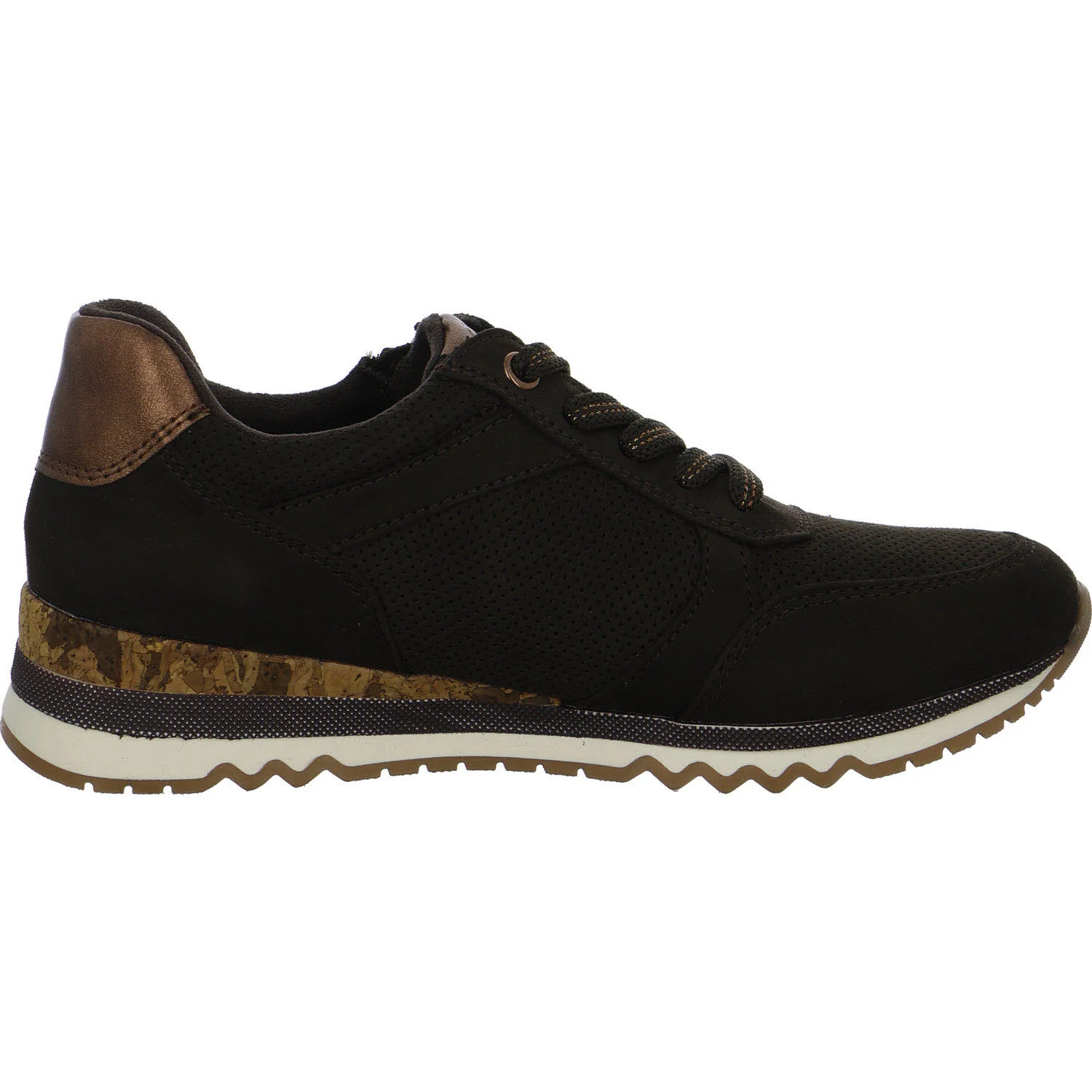 Marco Tozzi Damen Schnürschuhe 2-23781-41/303 2-23781-41 mocca comb normal