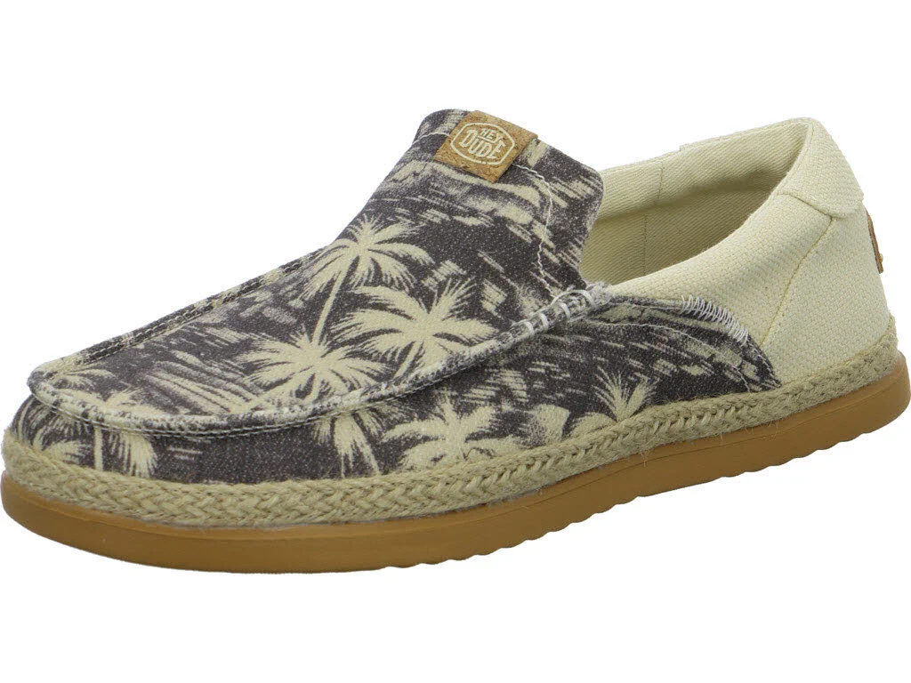 heydude Herren Slipper HD45174-1XM Harbor Lo Loafer Espadrille bone white/multi weit