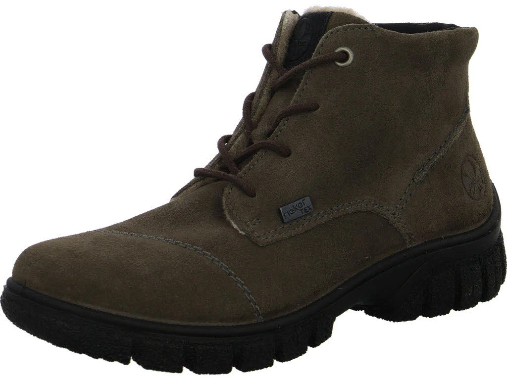 Rieker Damen Schnürstiefel warm Z7218-45 Z7218 smoke G (weit)