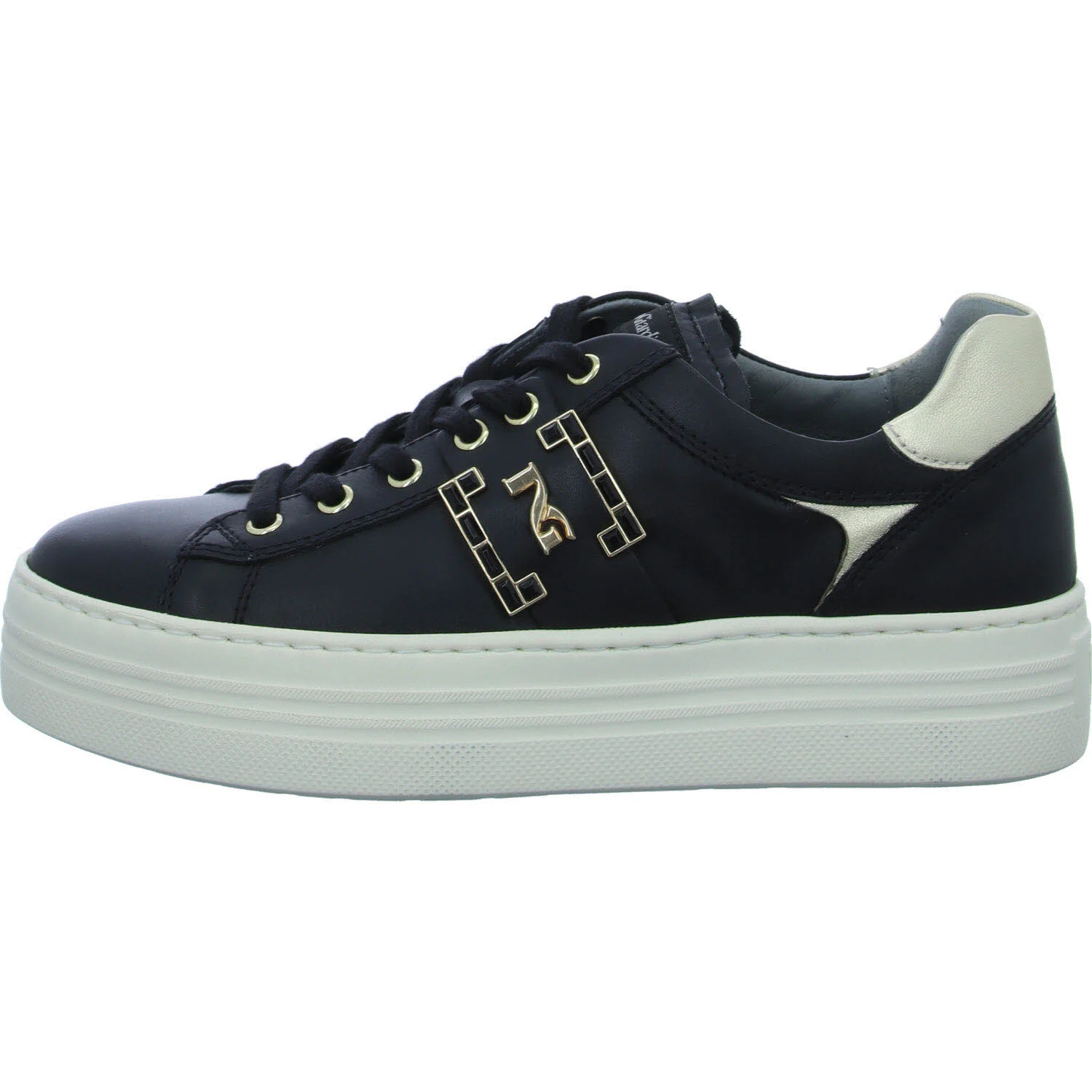 NeroGiardini Damen Schnürschuhe I411612D 100 I411612D nero normal