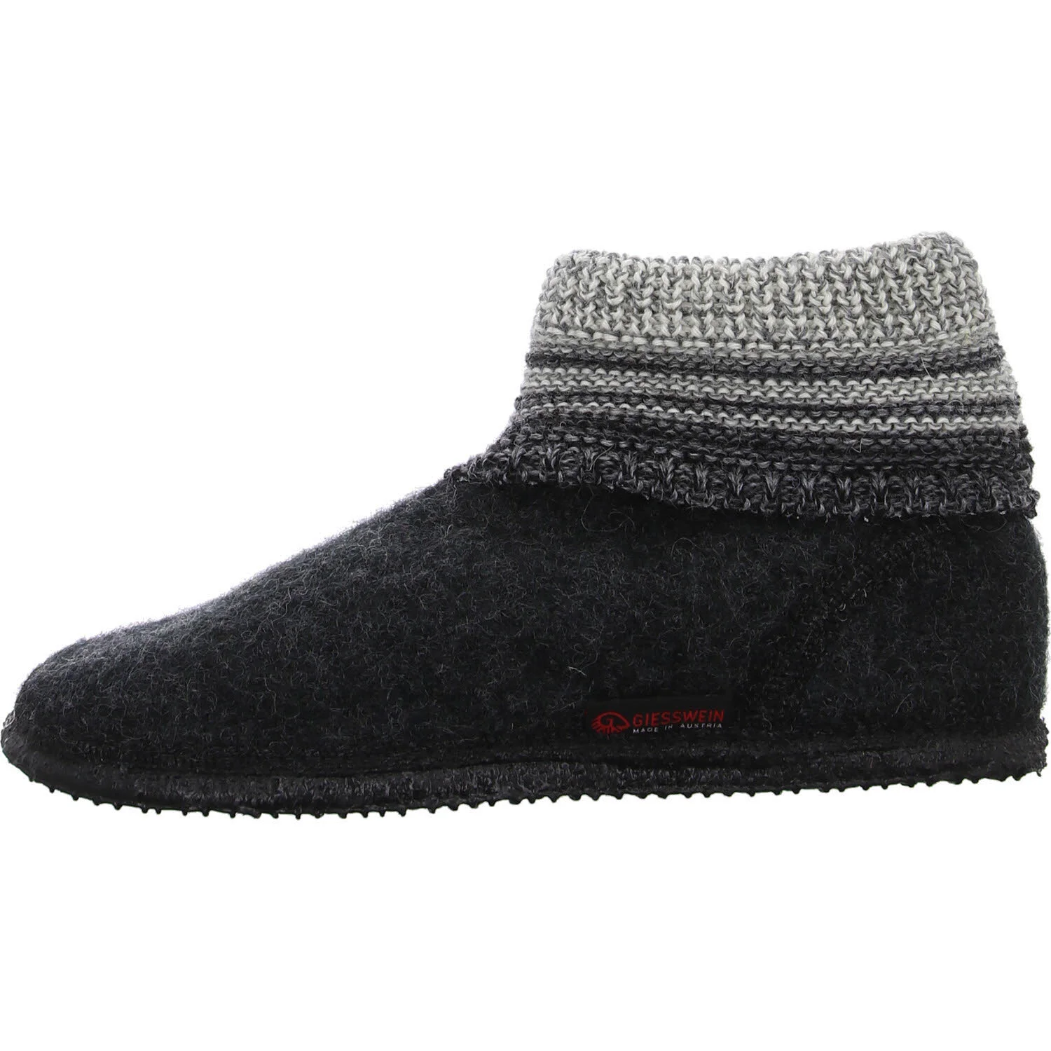 Giesswein Hüttenschuhe DA, HE, KI 6810 49162/019 BAUMKIRCHEN ANTHRAZIT normal