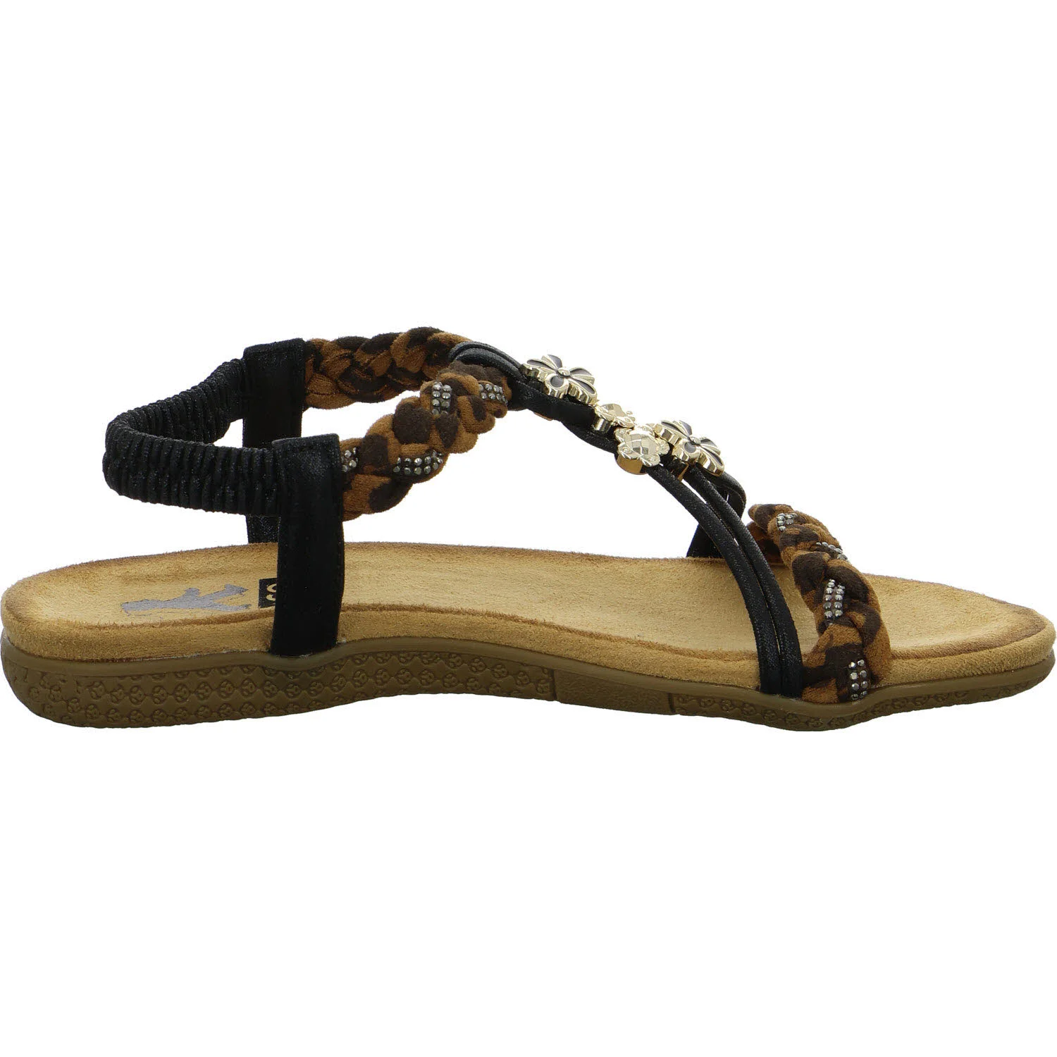 2go Fashion Damen Sandalen 8018830-997 8018830 schwarz/leo normal