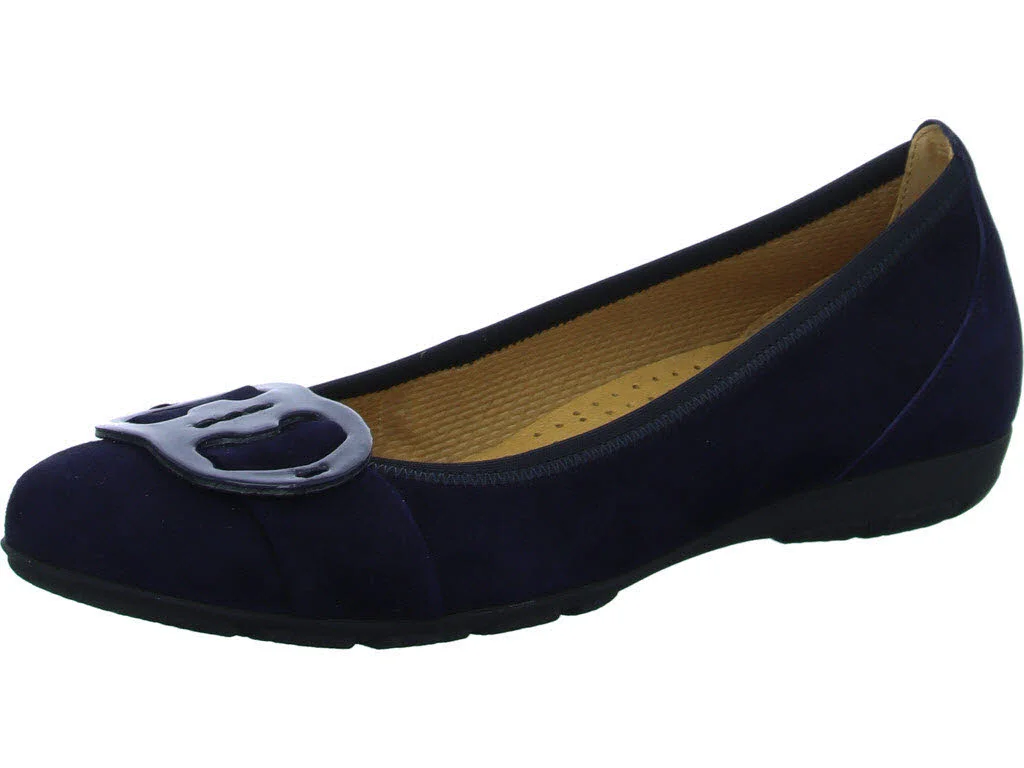 Gabor Damen Ballerina 64.163.16 64.163 atlantik F (schmal/normal)