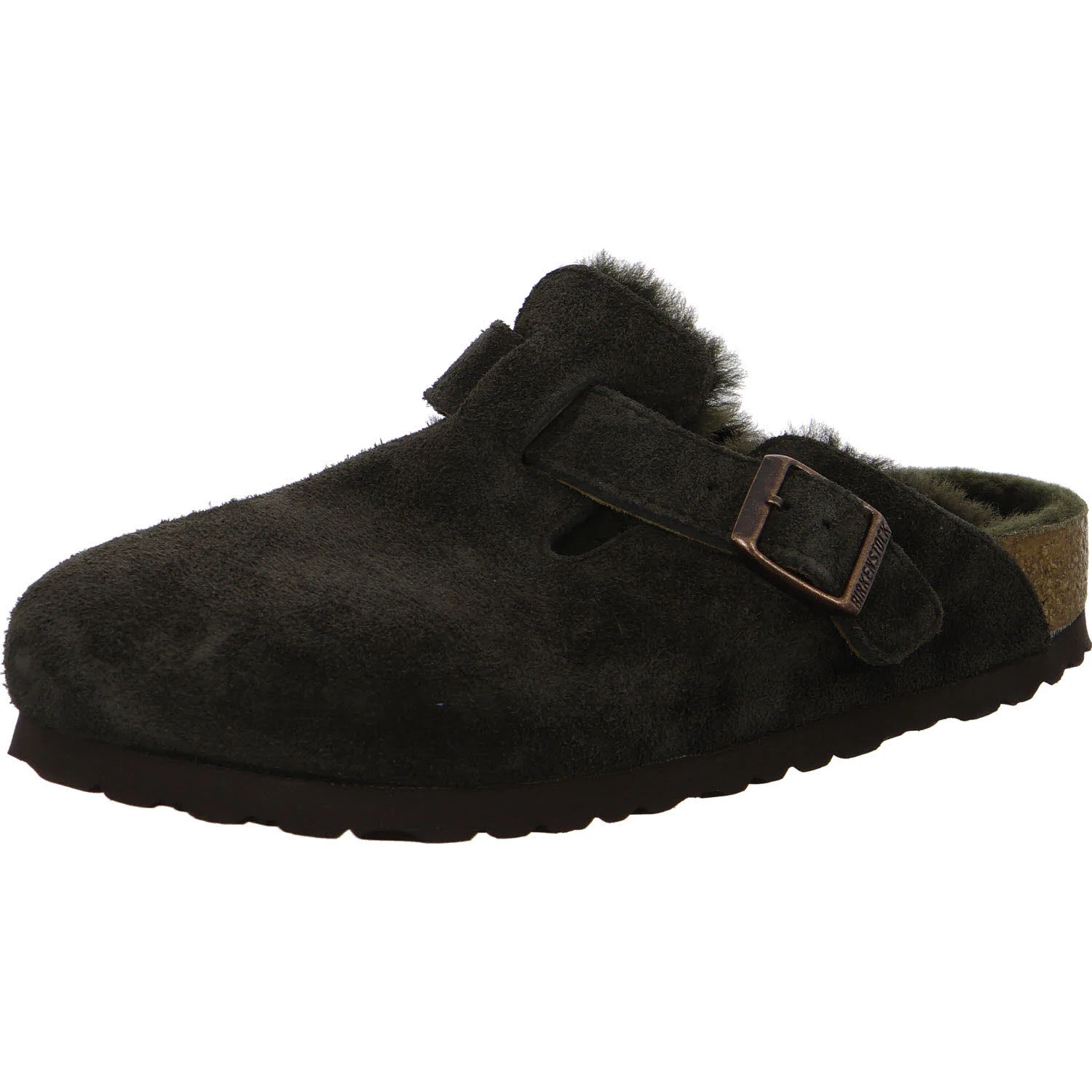 Element 2 von 8 (Bild) – BIRKENSTOCK Damen Winterpantoffel 1020529 Boston Shearling mocca schmal