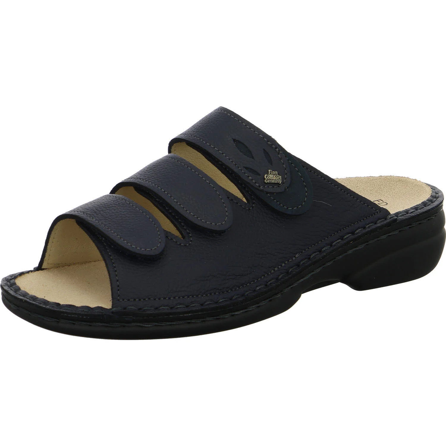 Finn Comfort Damen Pantoletten 02554-903185 Kos ocean/nightblue weit