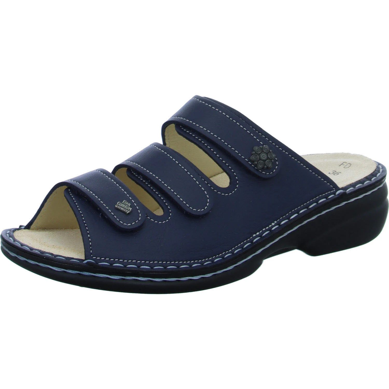 Finn Comfort Damen Pantoletten 82564-423041 Menorca-S atlantic weit