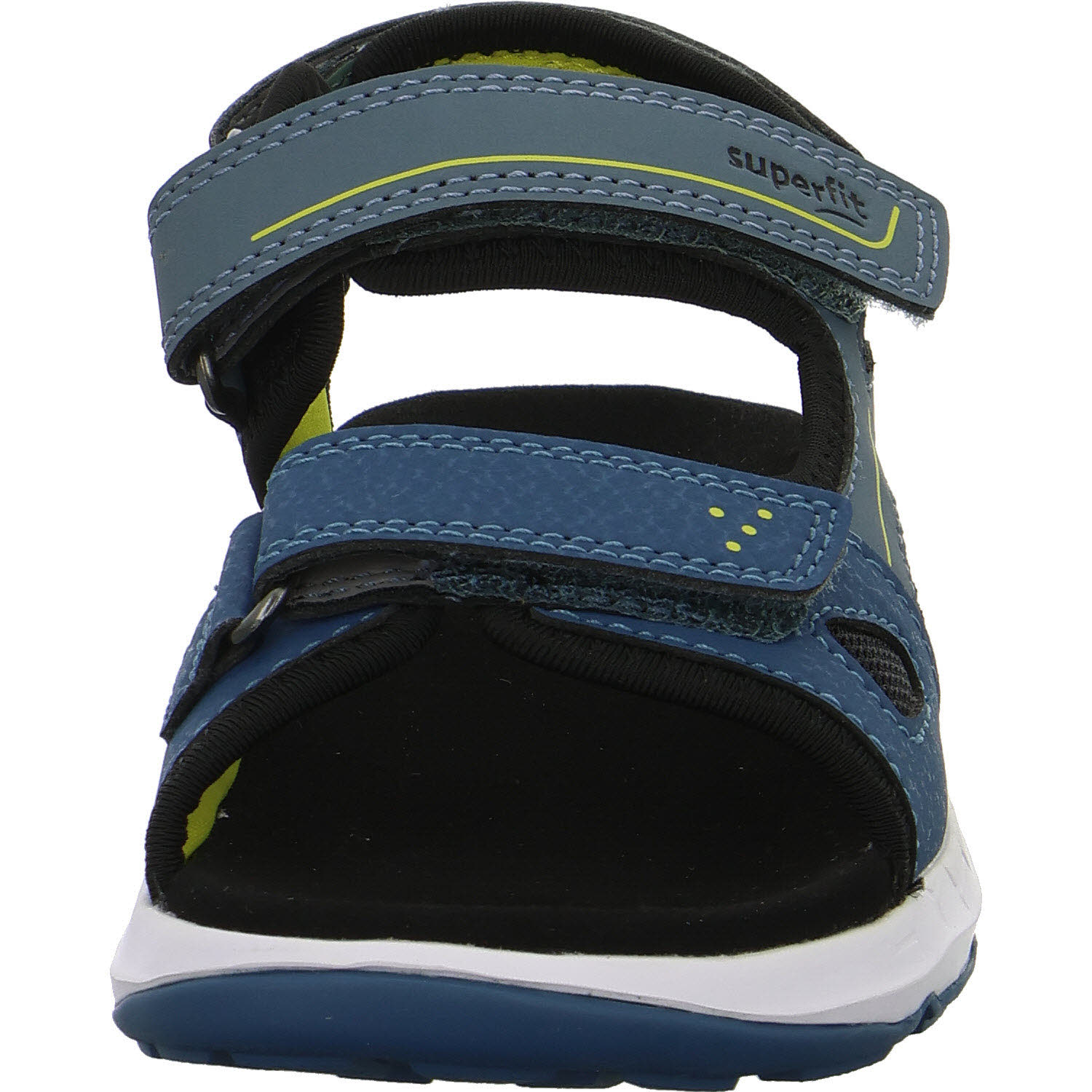 Superfit Kinder Sandalen 1-000583-8060 Criss Cross blau/gelb WMS mittel