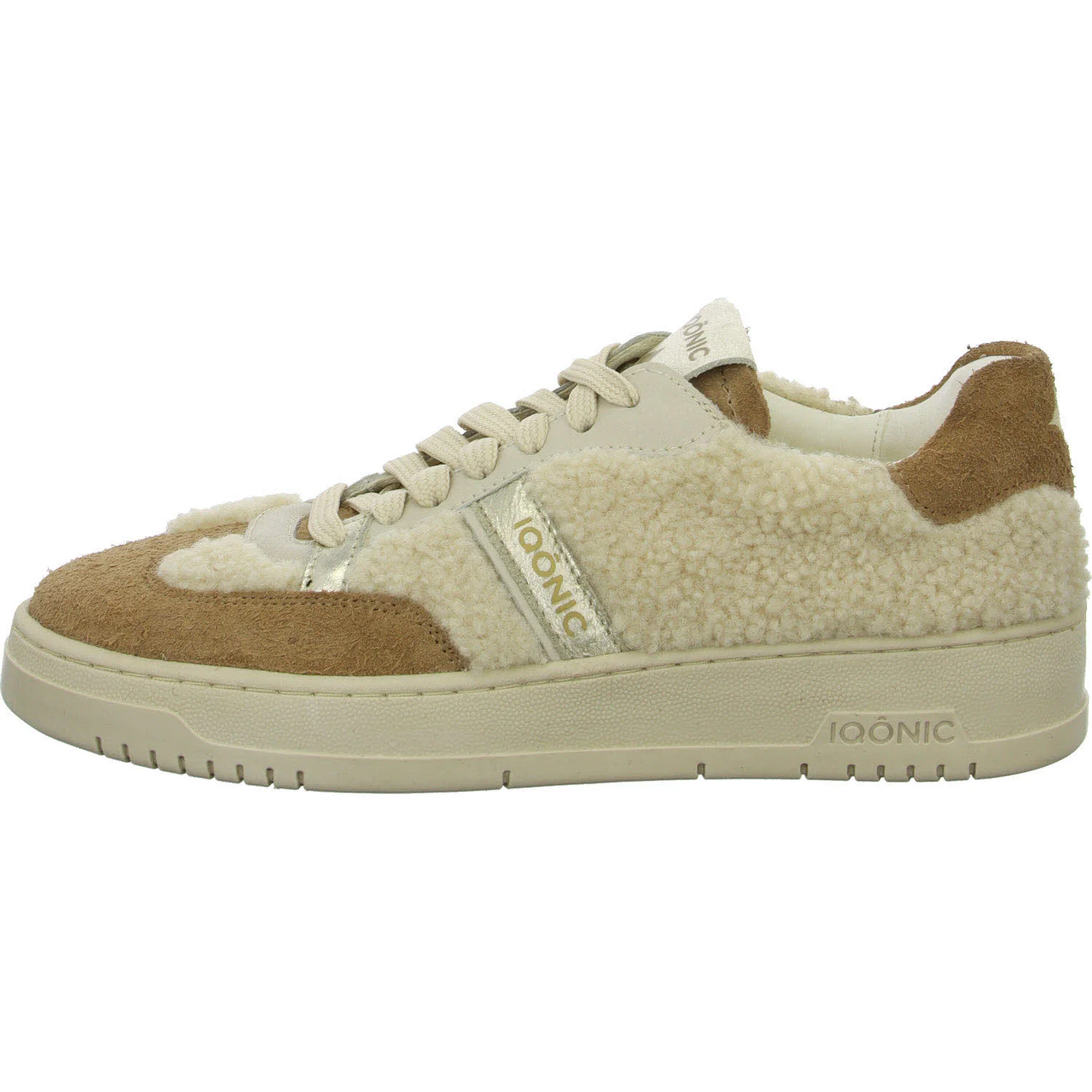 IQÔNIC Damen Schnürschuhe LEGACY 1.03 cream fur normal
