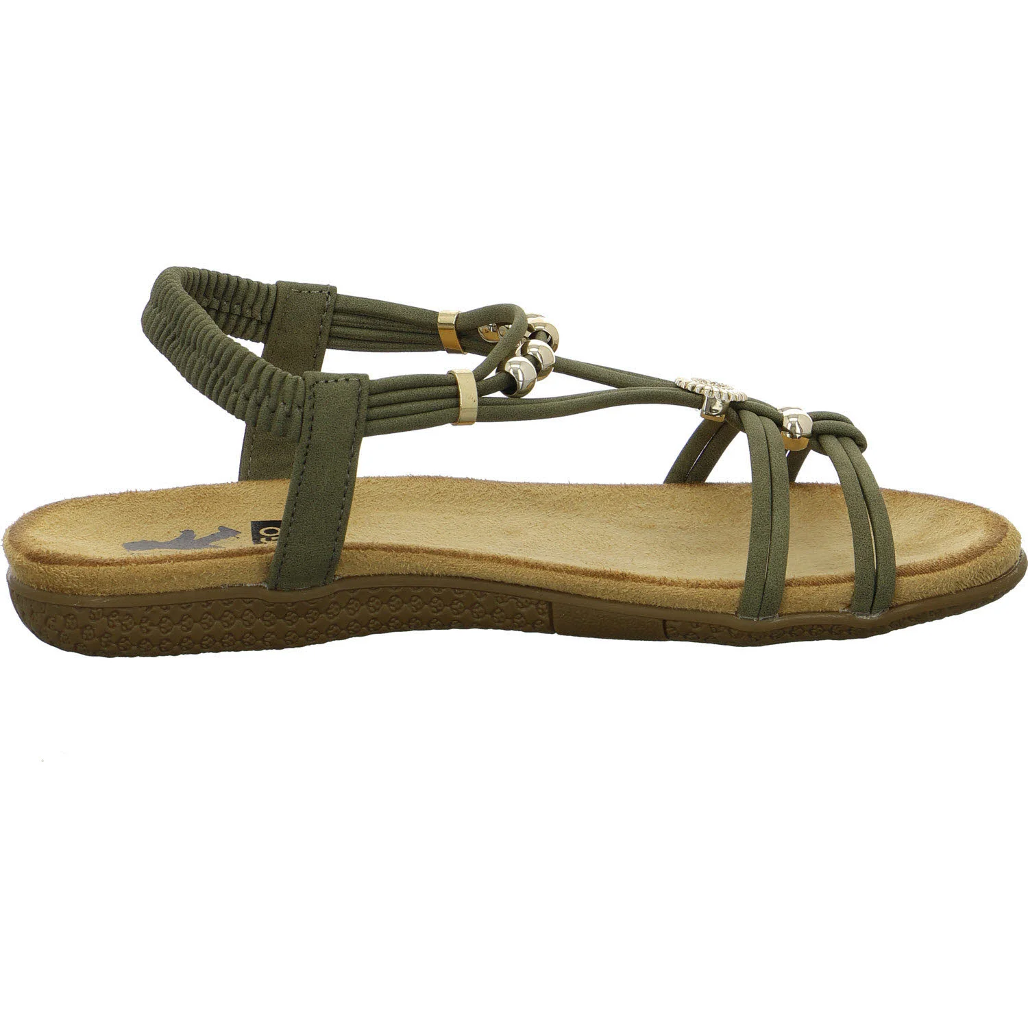 2go Fashion Damen Sandalen 8018843-77 8018843 oliv normal