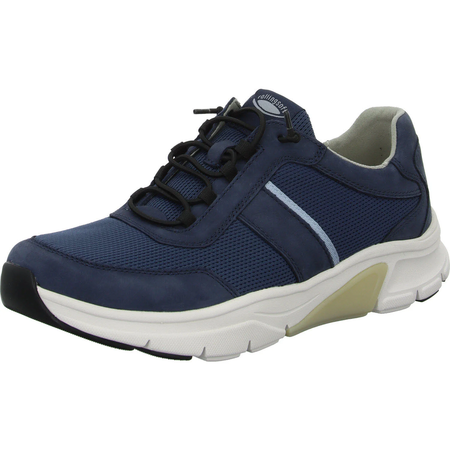 Gabor Rollingsoft Herren Slipper 8009.11.01 8009.11 jeans/azur G 1/2 (normal)