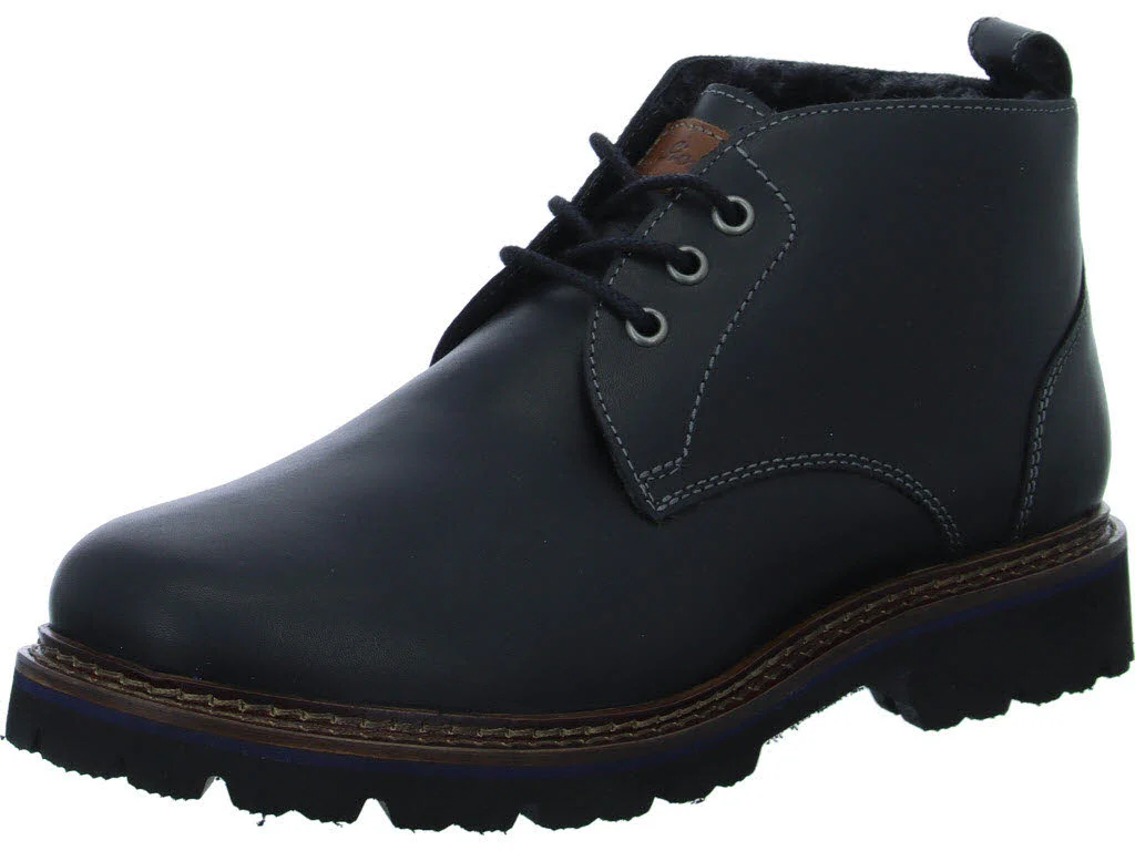 Sioux Herren Schnürstiefel warm 38332 Adalrik-701-Lf-H schwarz H (extra weit)