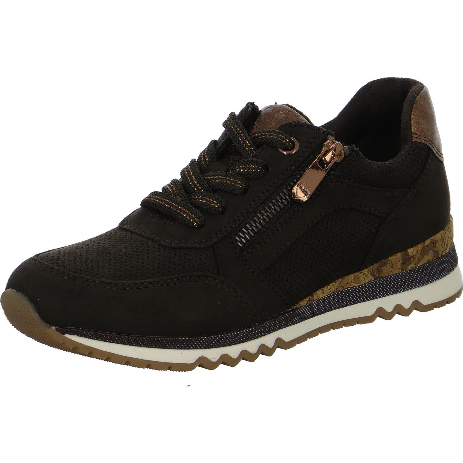 Marco Tozzi Damen Schnürschuhe 2-23781-41/303 2-23781-41 mocca comb normal