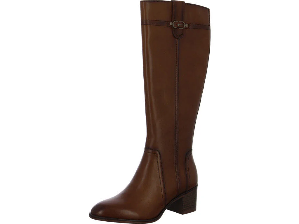 Tamaris Damen Stiefeletten 1-25576-47-348 1-25576-47 cognac leather normal