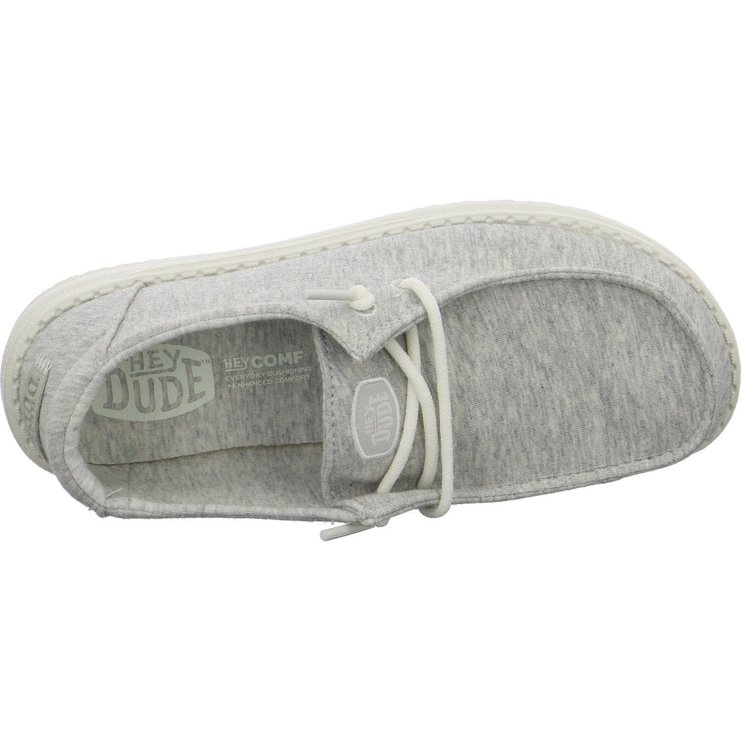 heydude Damen Slipper HD45434-007 Wendy Stretch Jersey light grey weit