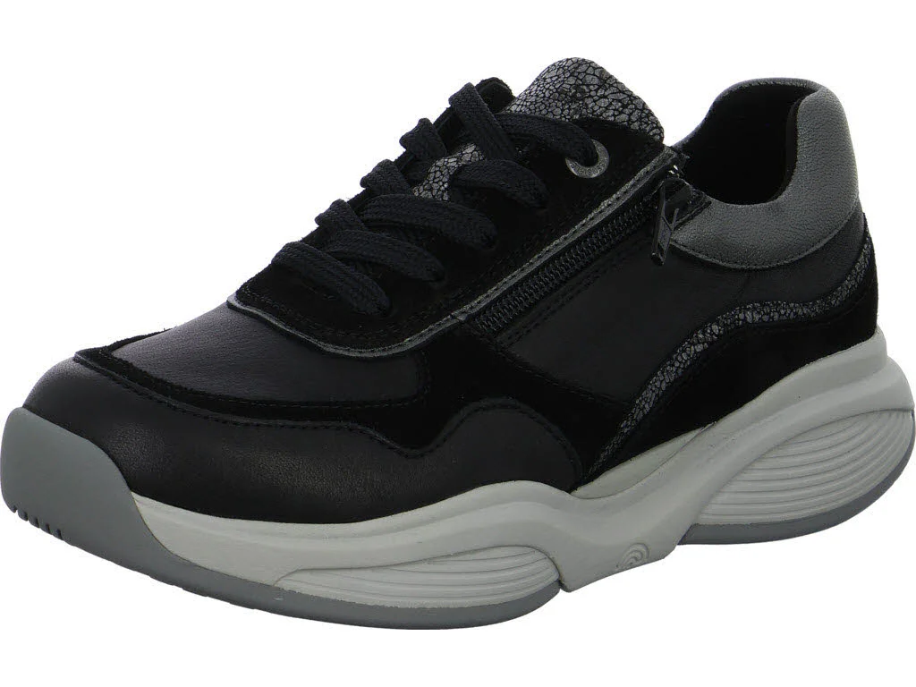 Xsensible Damen Schnürschuhe 30085.3/040-HX SWX11 black combi HX (weit)